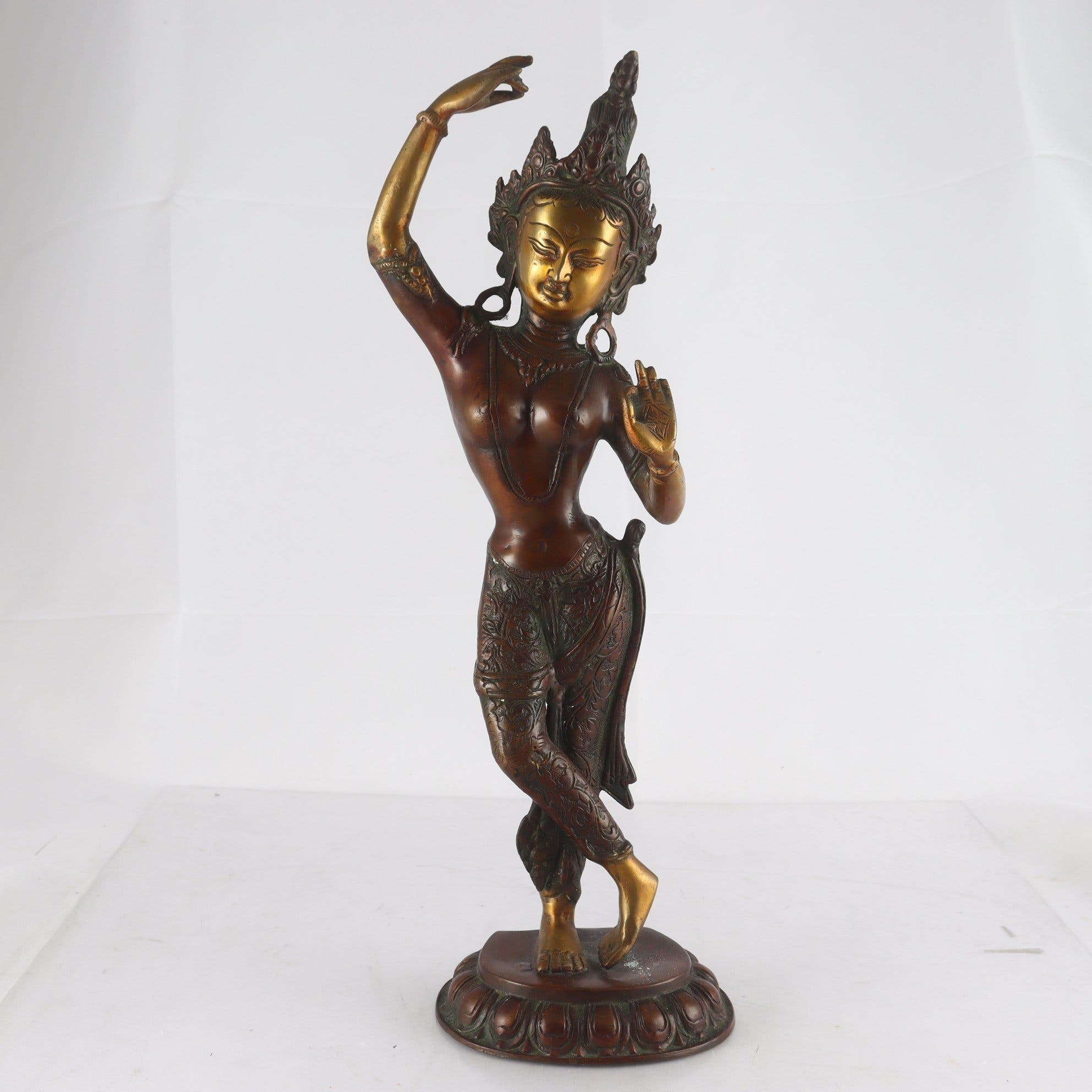 Figurin, metall, Maya, Tibet. Samfraktas ej.