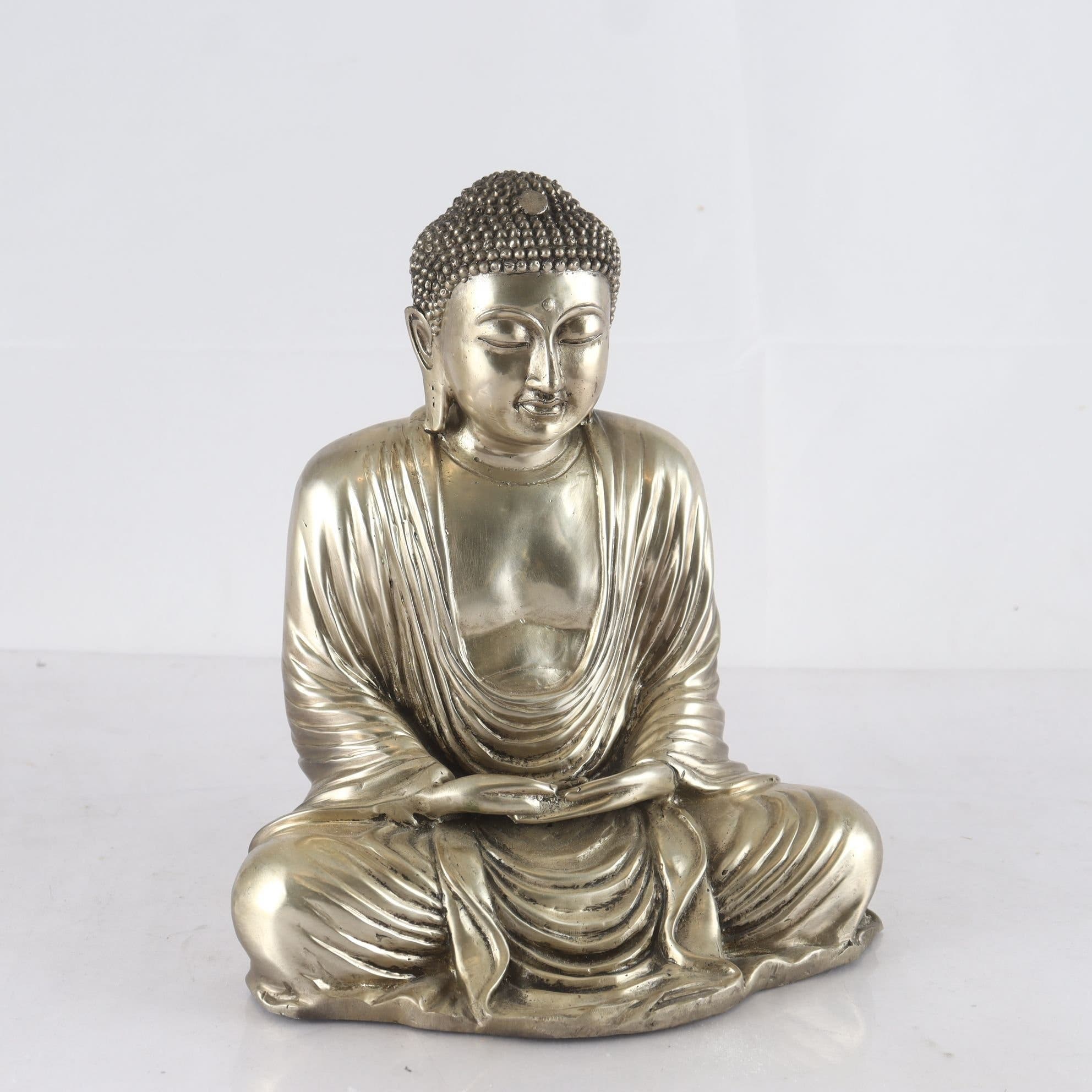 Figurin, metall, Buddha. Samfraktas ej.