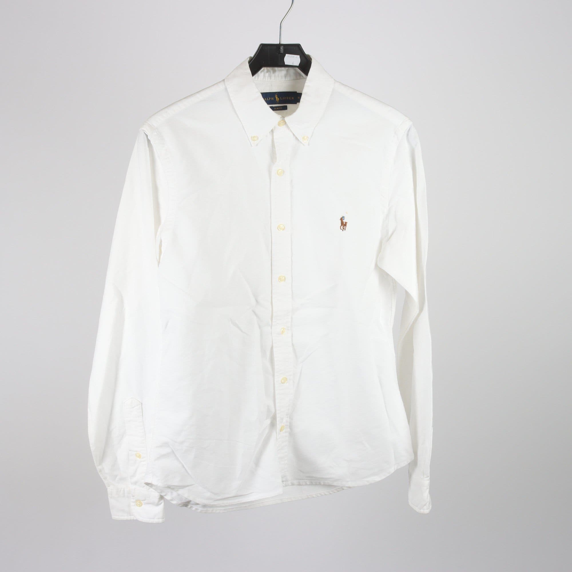 Blus/skjorta, 2-pack, Ralph Lauren, vit, blå, randig, stl. M