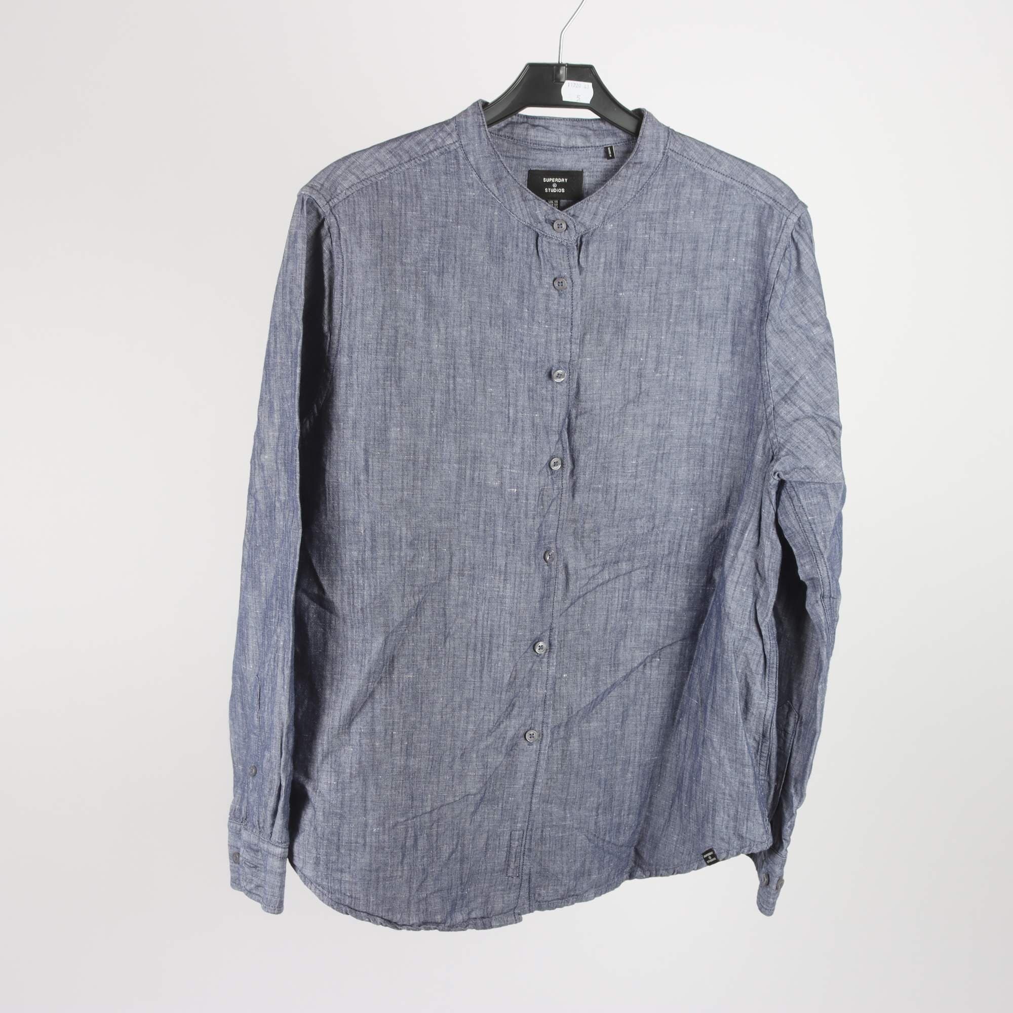Blus, 2-pack, Superdry, blå, randig, stl. 42