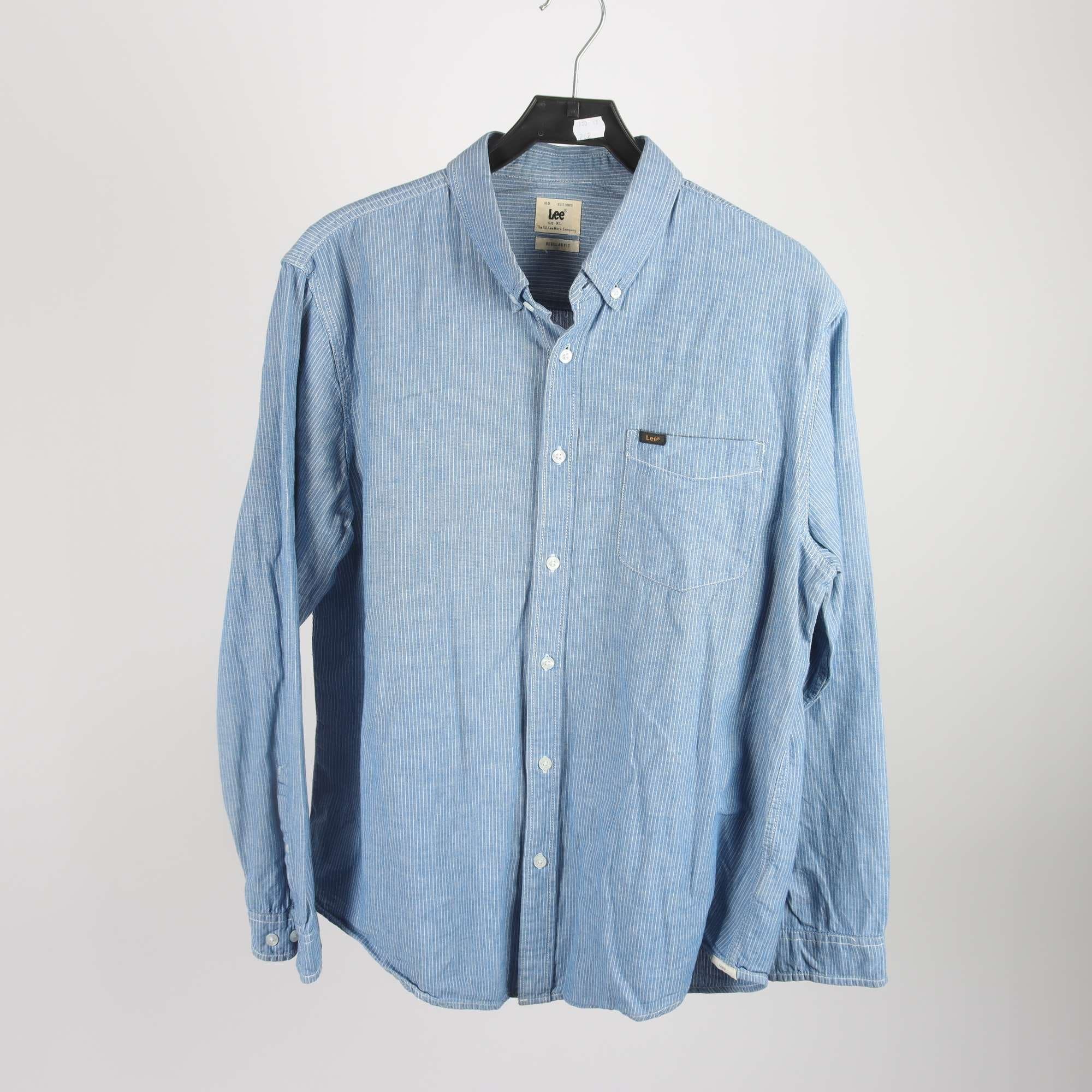 Jeansskjorta, Lee, blå, randig, stl. XL.