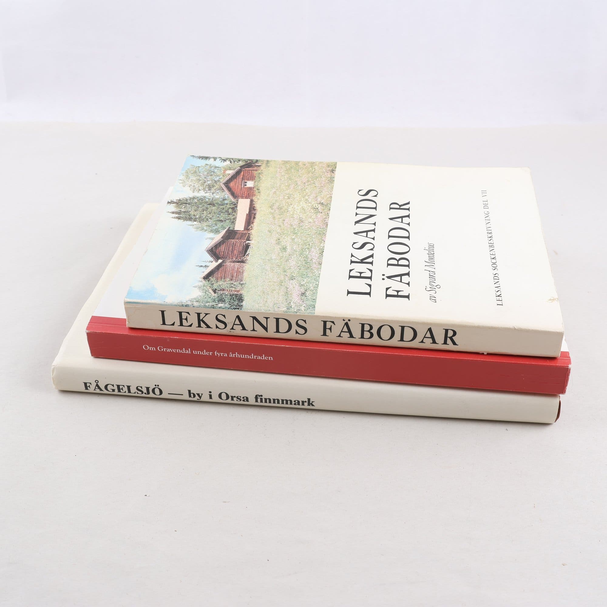 Hembygdslitteratur, Dalarna, bokpaket med 3 volymer