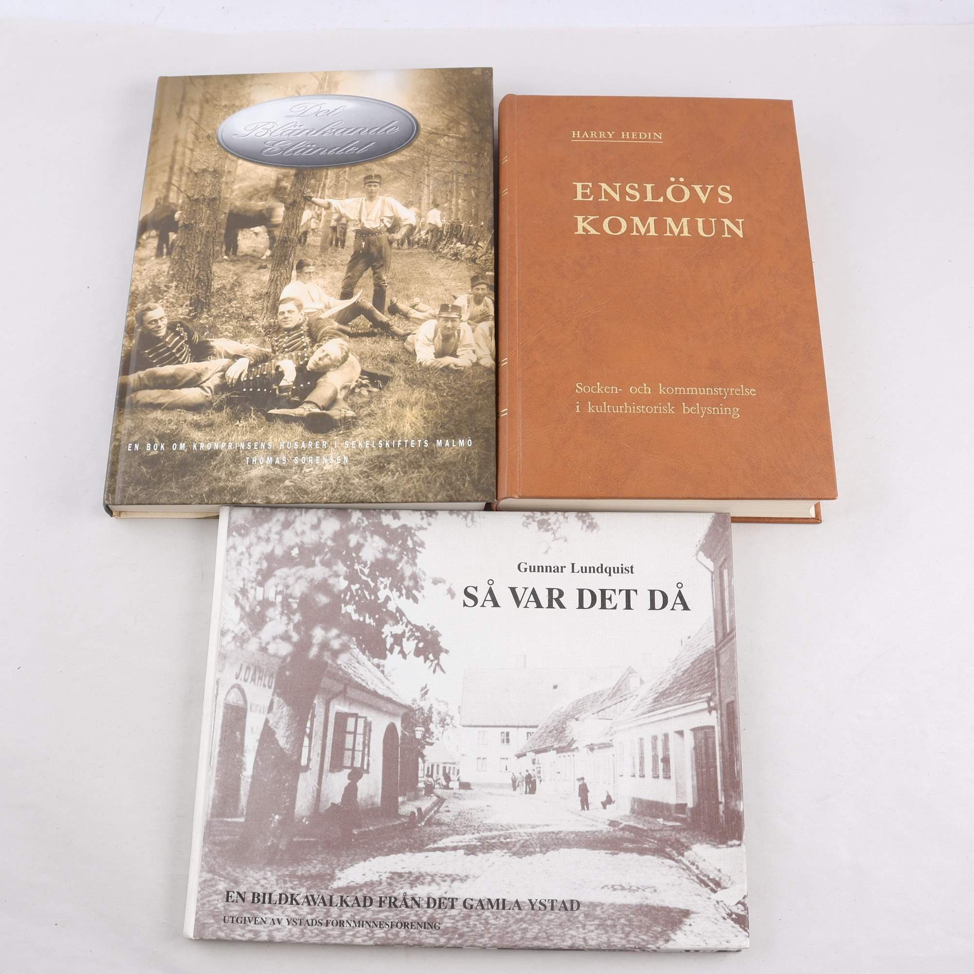 Hembygdslitteratur, Skåne, bokpaket med 3 volymer