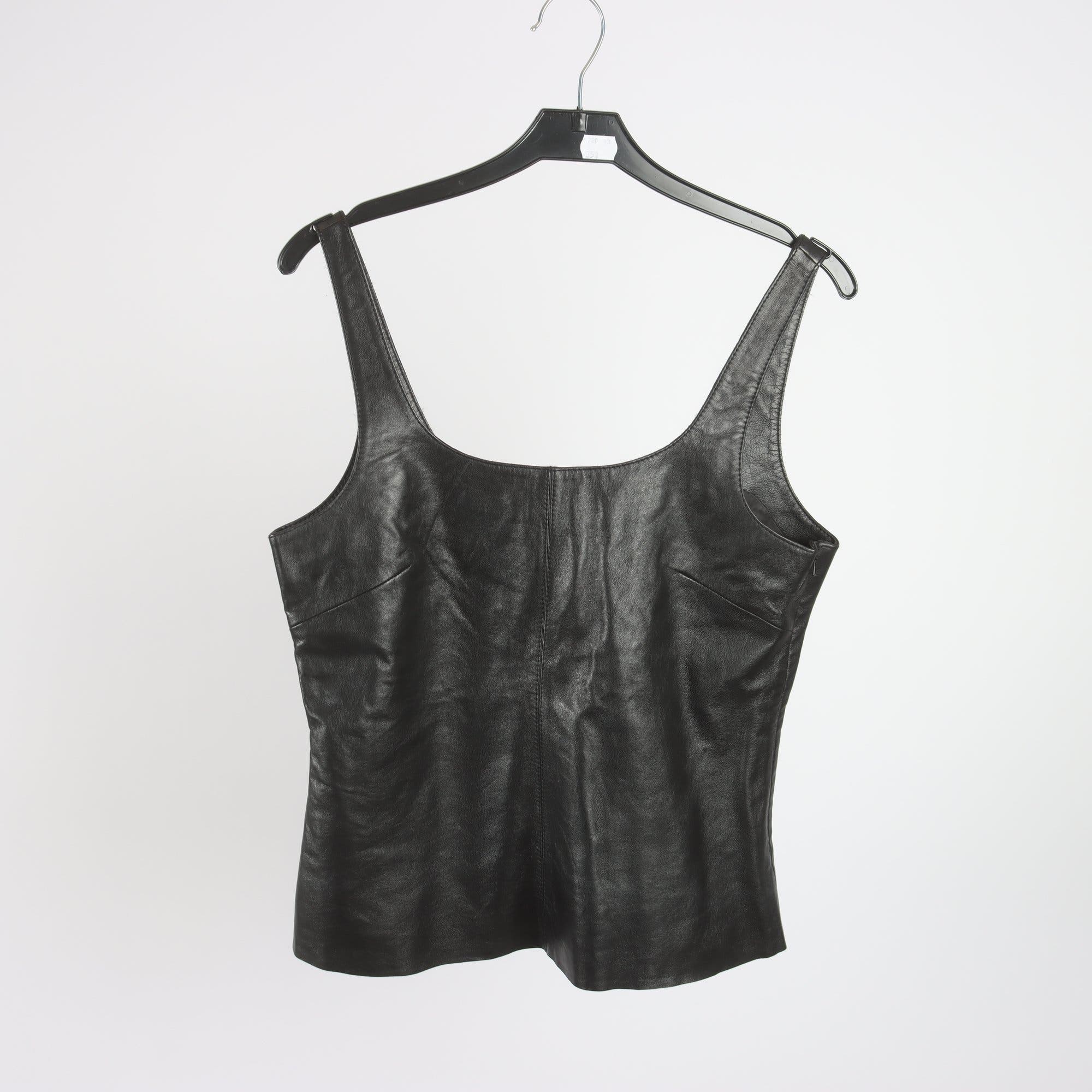 Linne, Dagmar, svart, skinn, stl. 36.