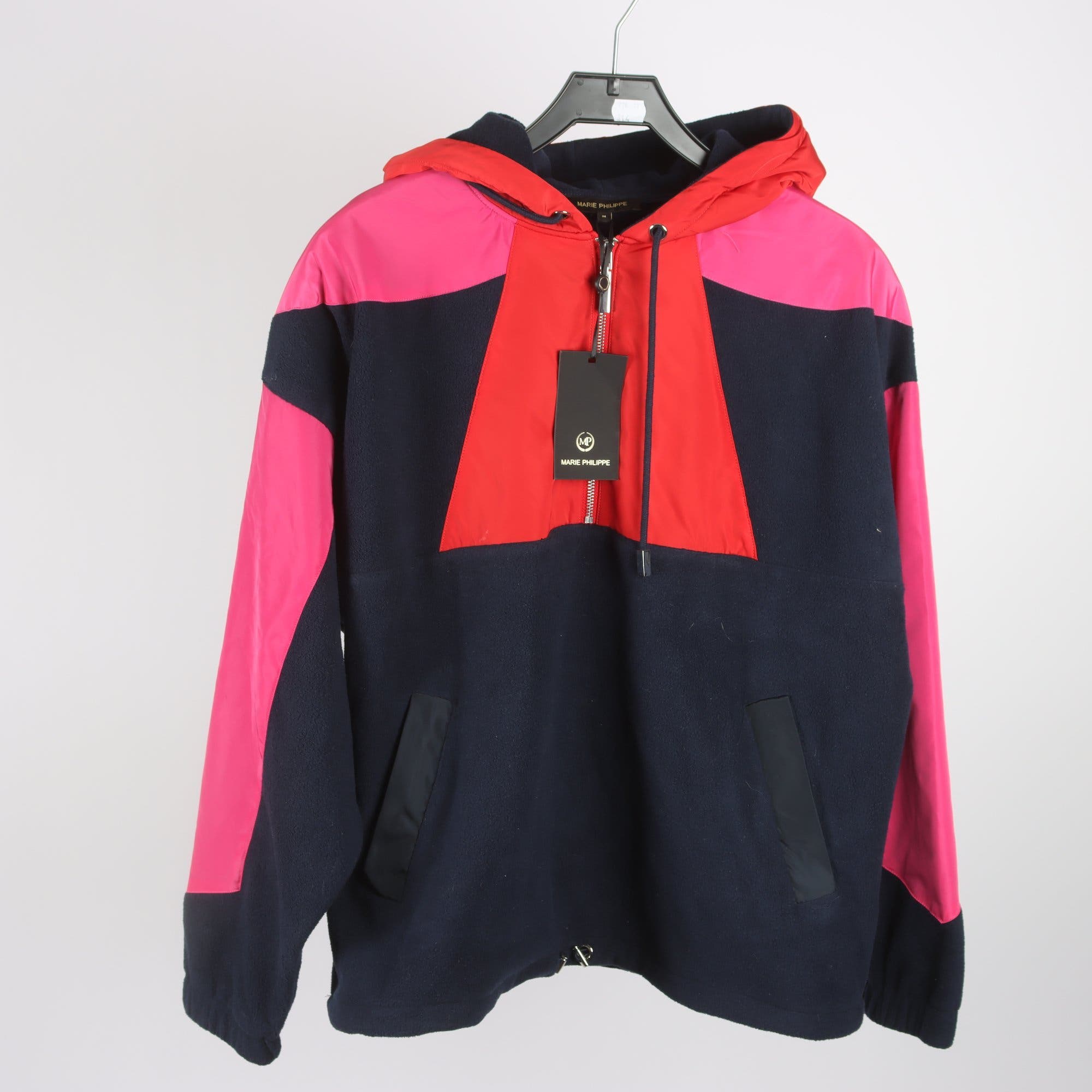 Anorak, Marie Philippe, blå, röd, stl. M.