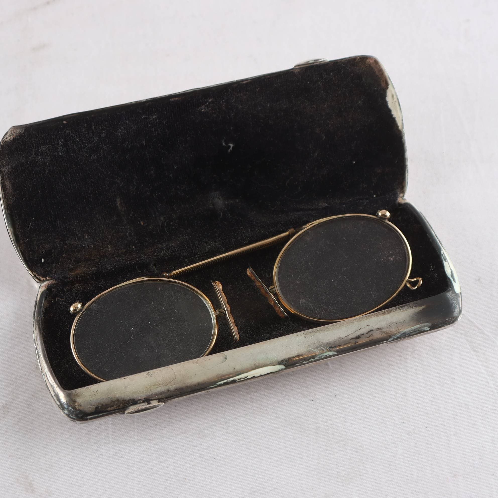 Lorgnette med silverfodral, silver 830