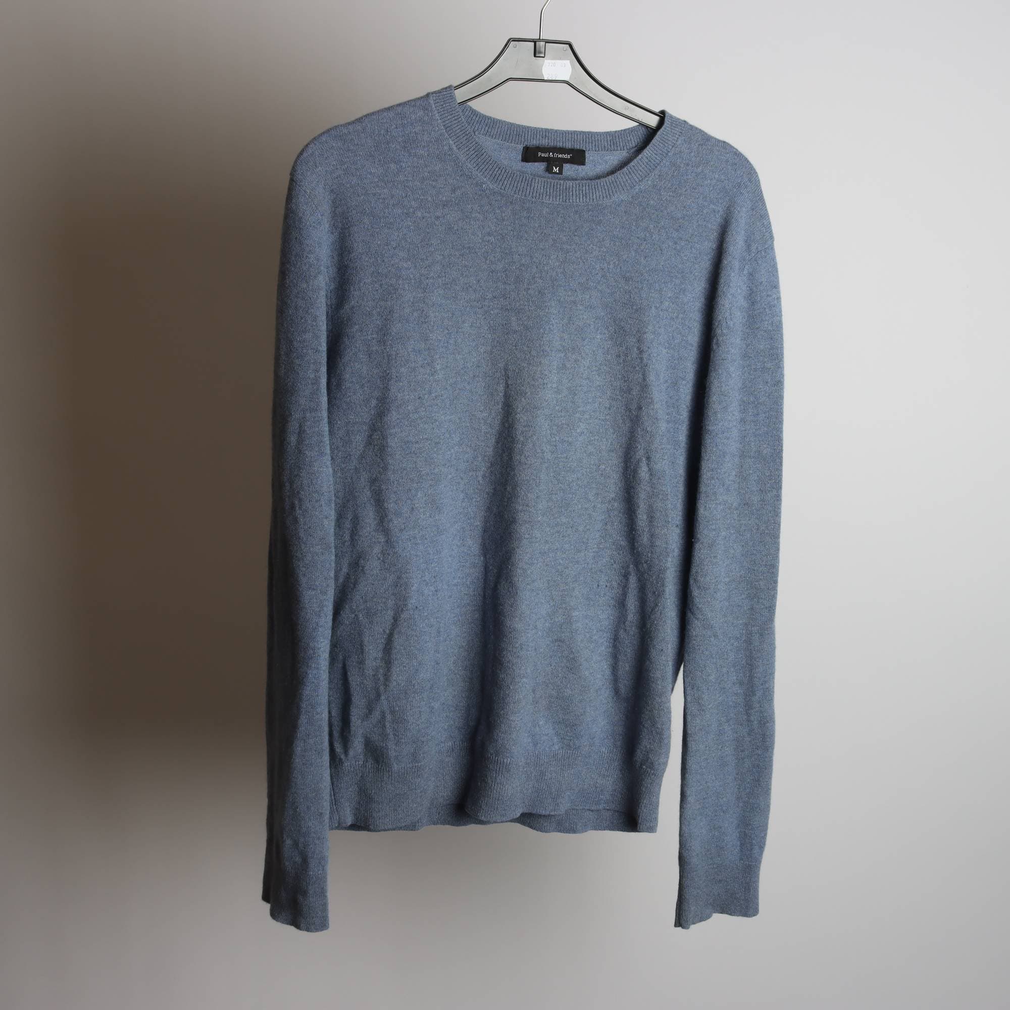 Tröja, Paul & Friends, blå, 100% cashmere, stl. M.