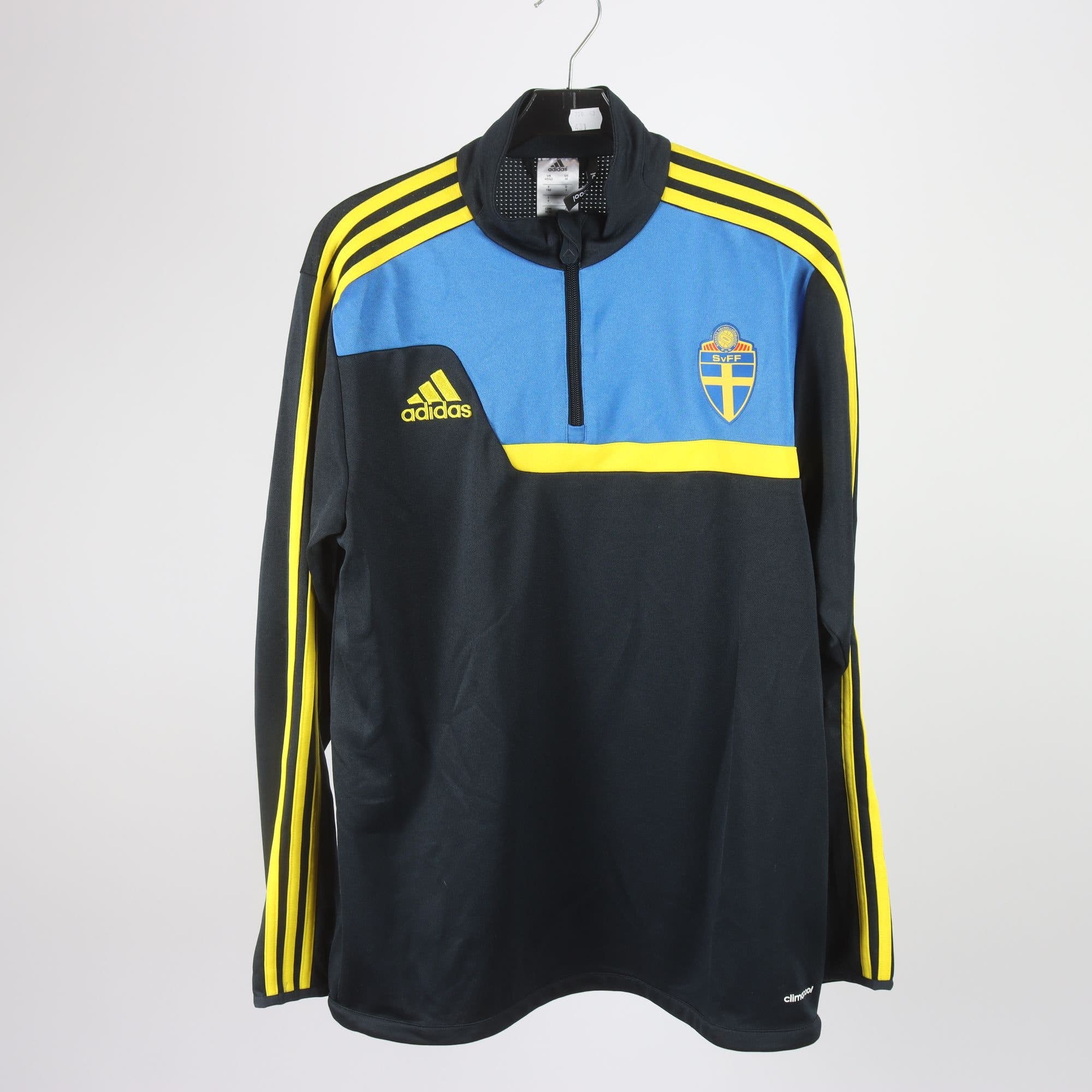 Träningsjacka, Adidas, SvFF, blå, stl. S.