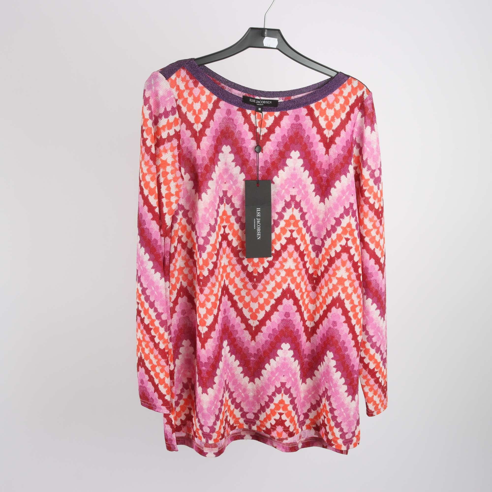 Blus, Ilse Jacobsen, rosa, orange, stl. M.