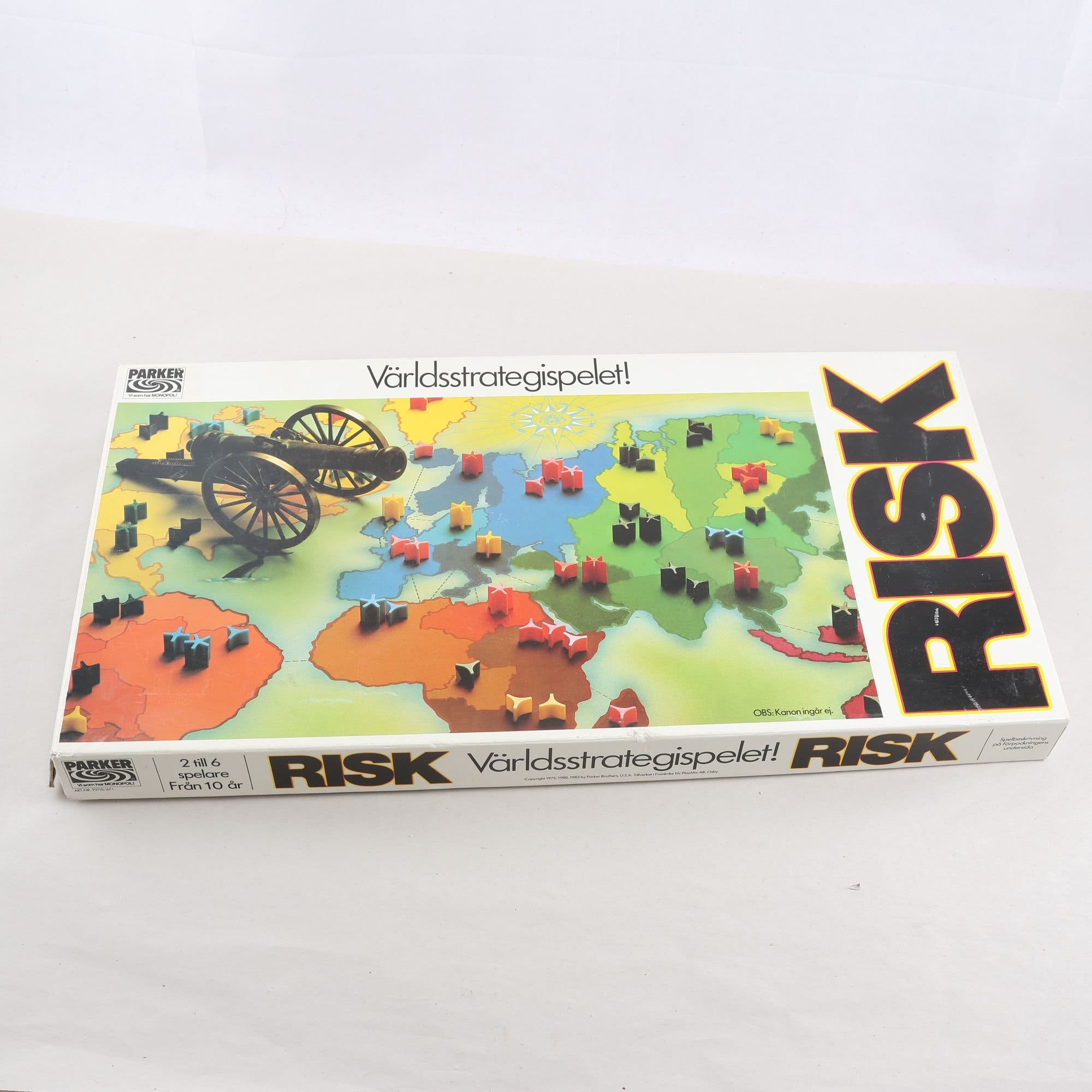 Spel, Risk, parker. Samfraktas ej
