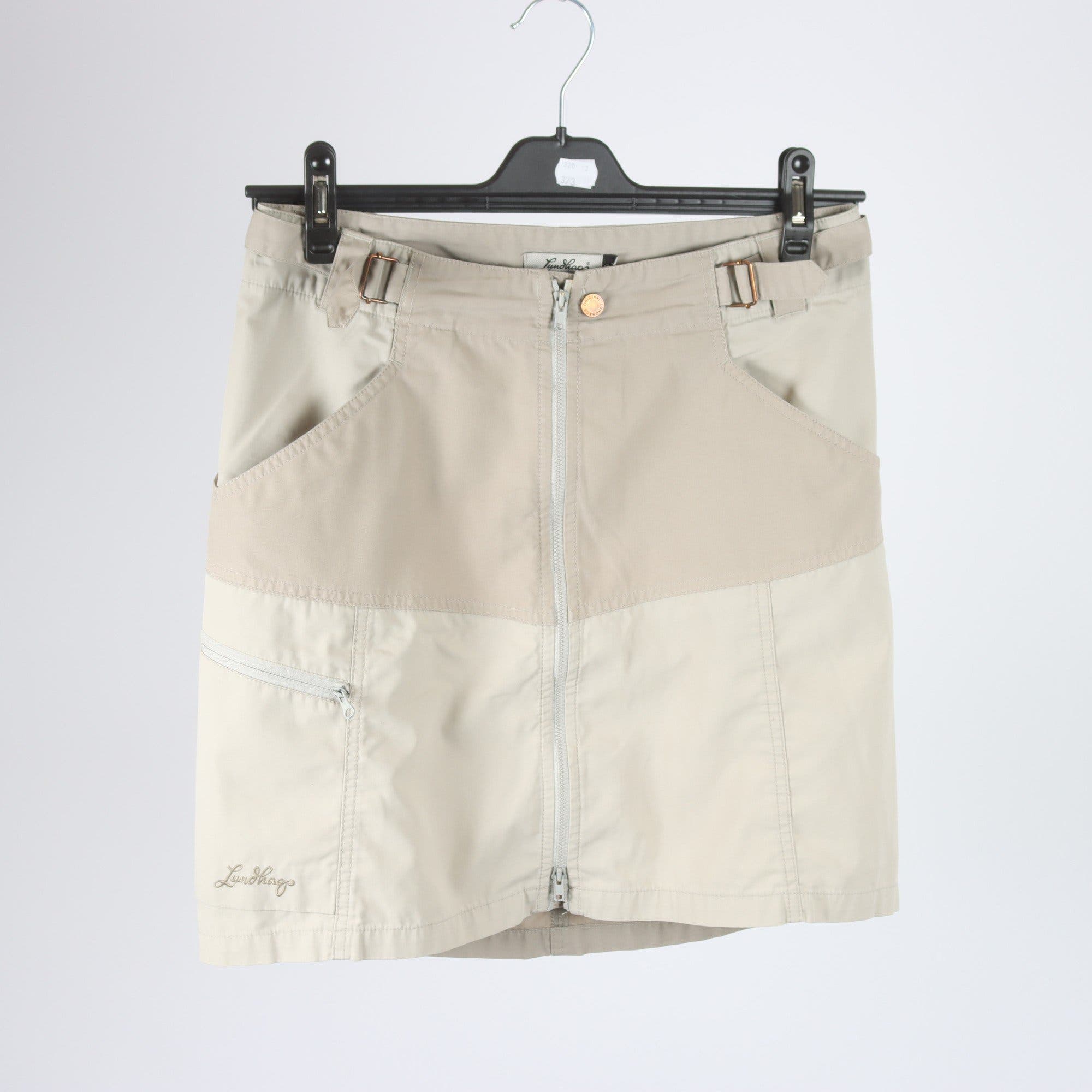Kjol, Lundhags, beige, stl. 36.