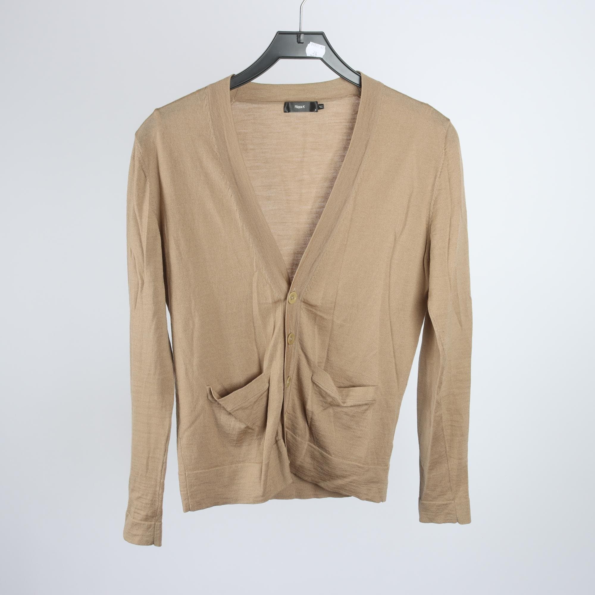 Kofta, Filippa K, ljusbrun/beige, 100% merinoull, stl. S