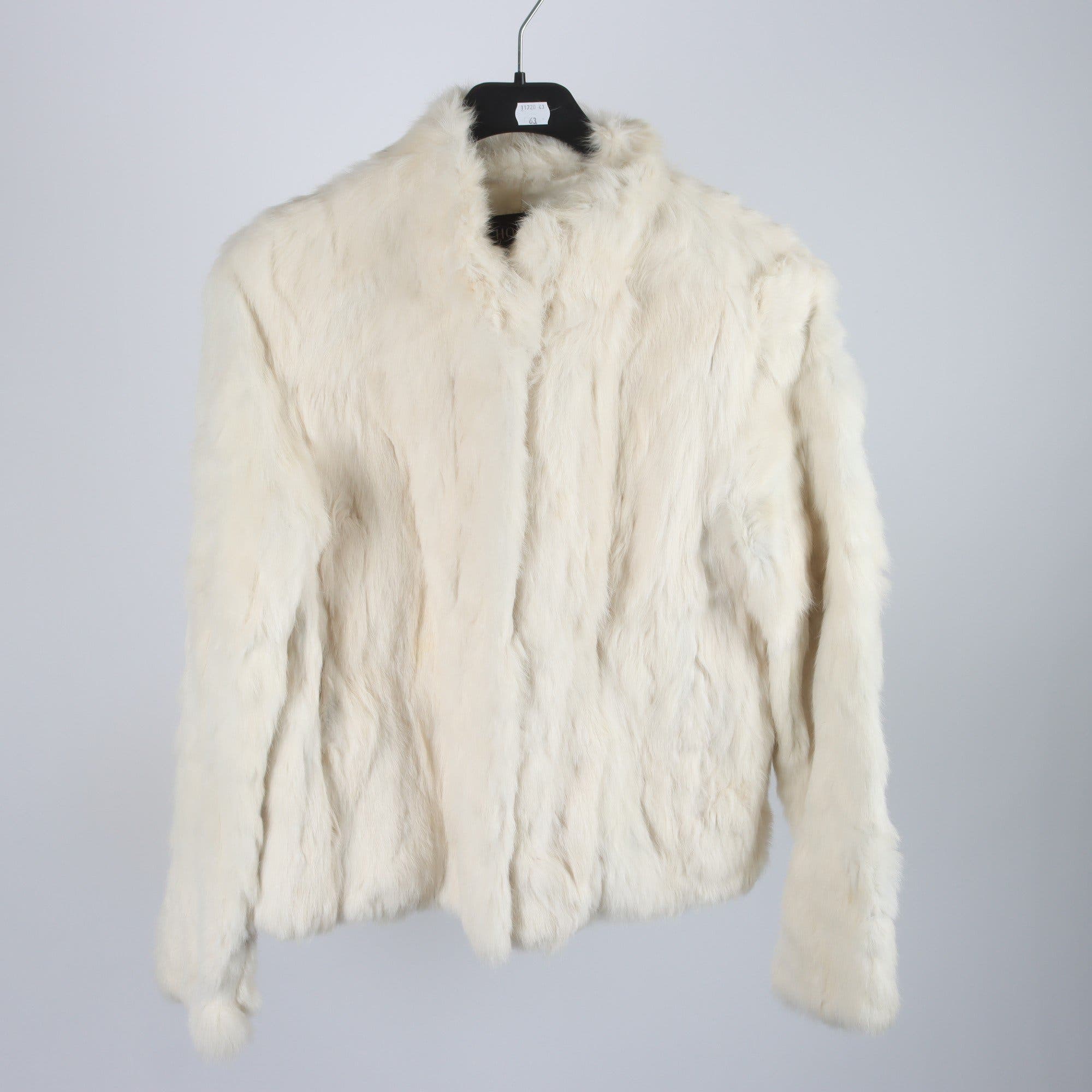 Pälsjacka, Hollies, offwhite, stl. 40