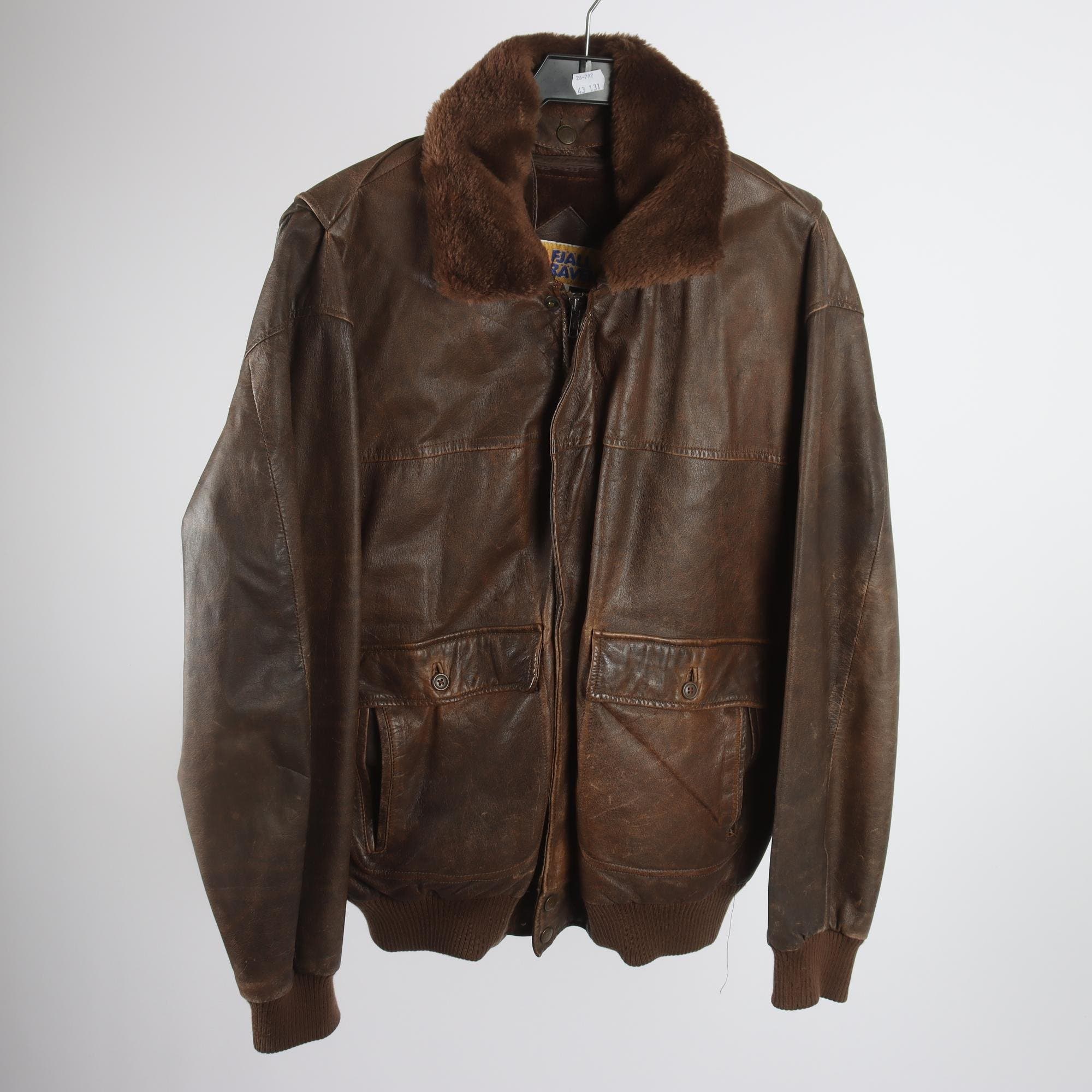 Skinnjacka, Fjällräven, 100% läder, stl. M