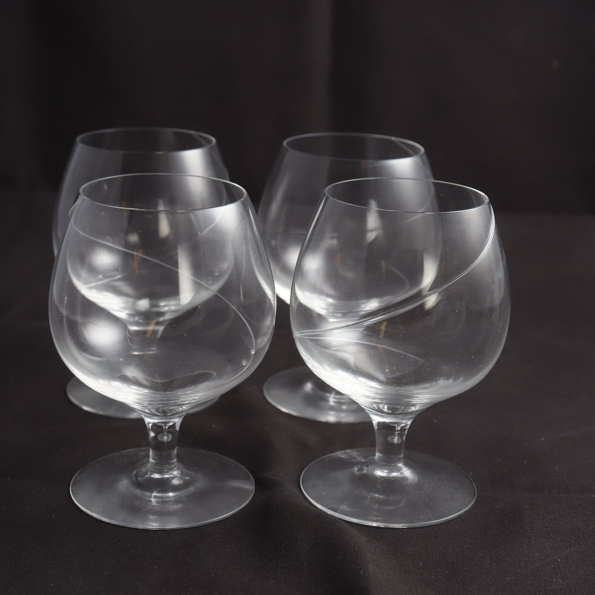 Konjaksglas, Kosta Boda, ”line”, 4 st. Samfraktas ej.