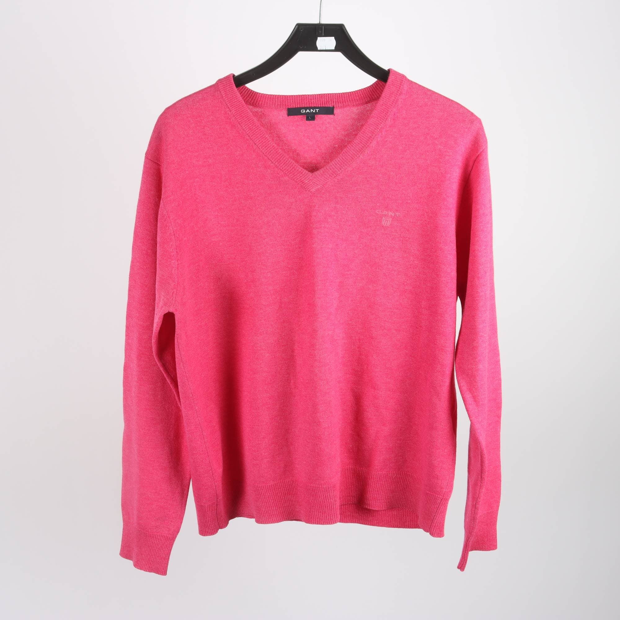 Tröja, Gant, rosa, 100% lammull, stl. L.