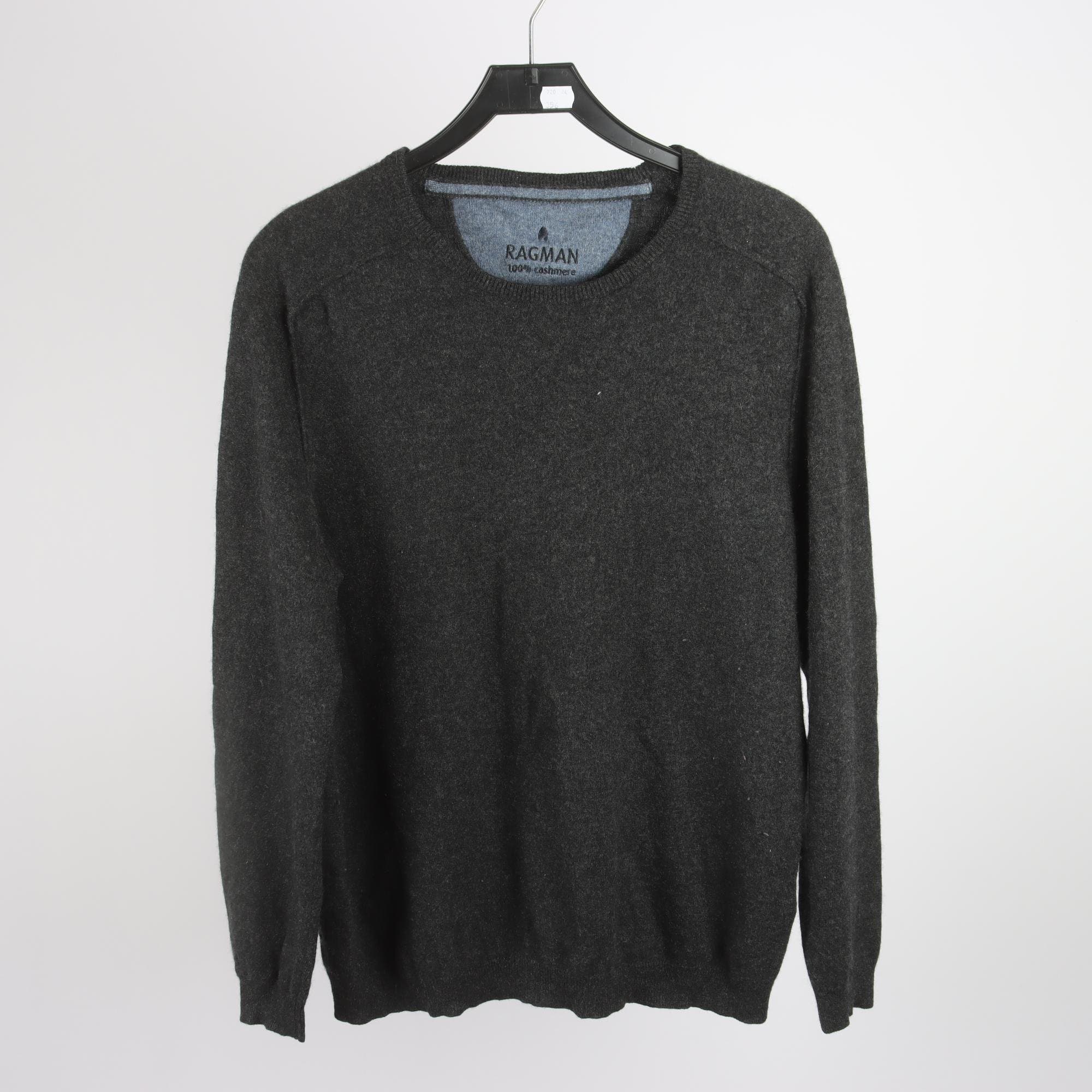 Tröja, Ragman, grå, 100% cashmere, stl. ca. L.