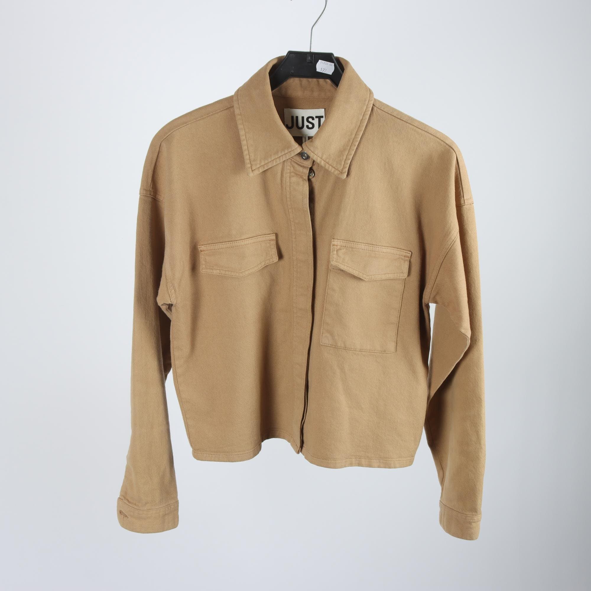 Skjorta, Just, brun, denim, stl. S