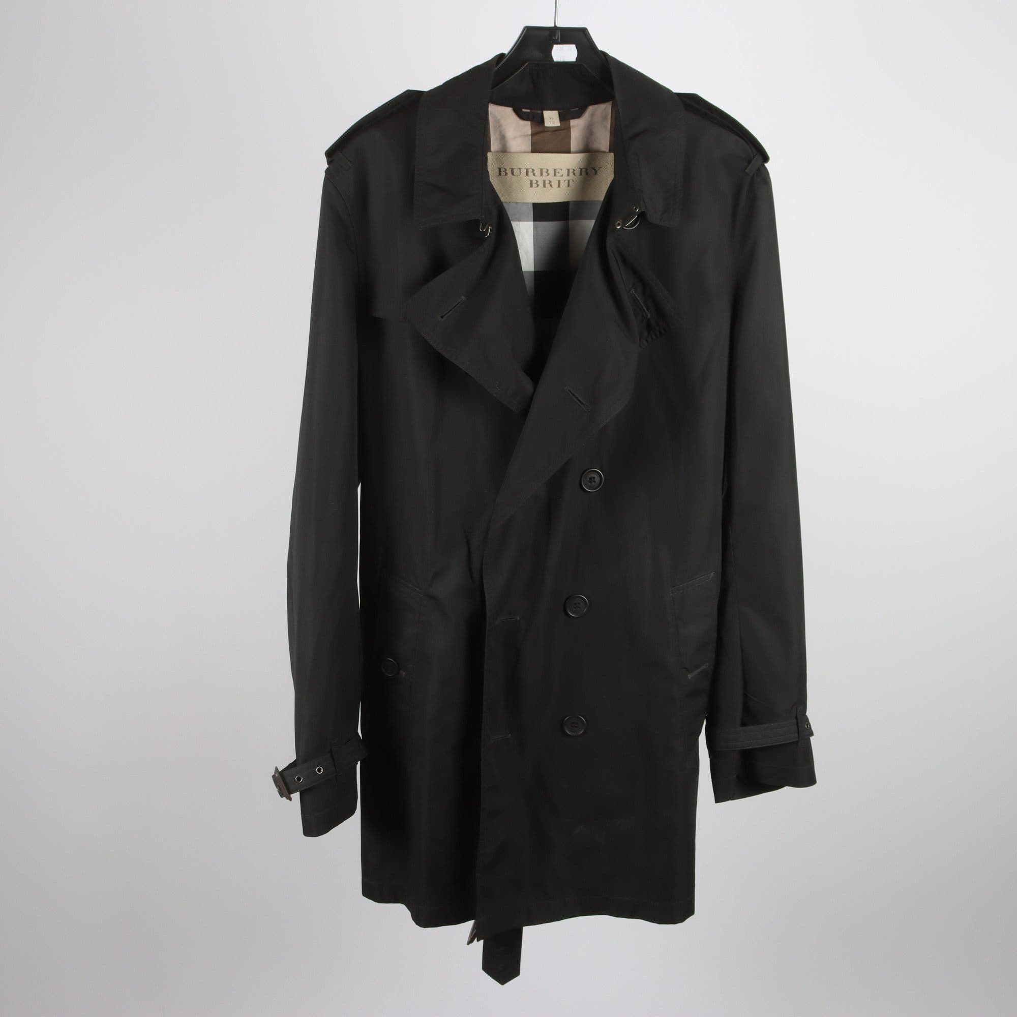 Vårrock, Burberry Britt, svart, stl. XL.