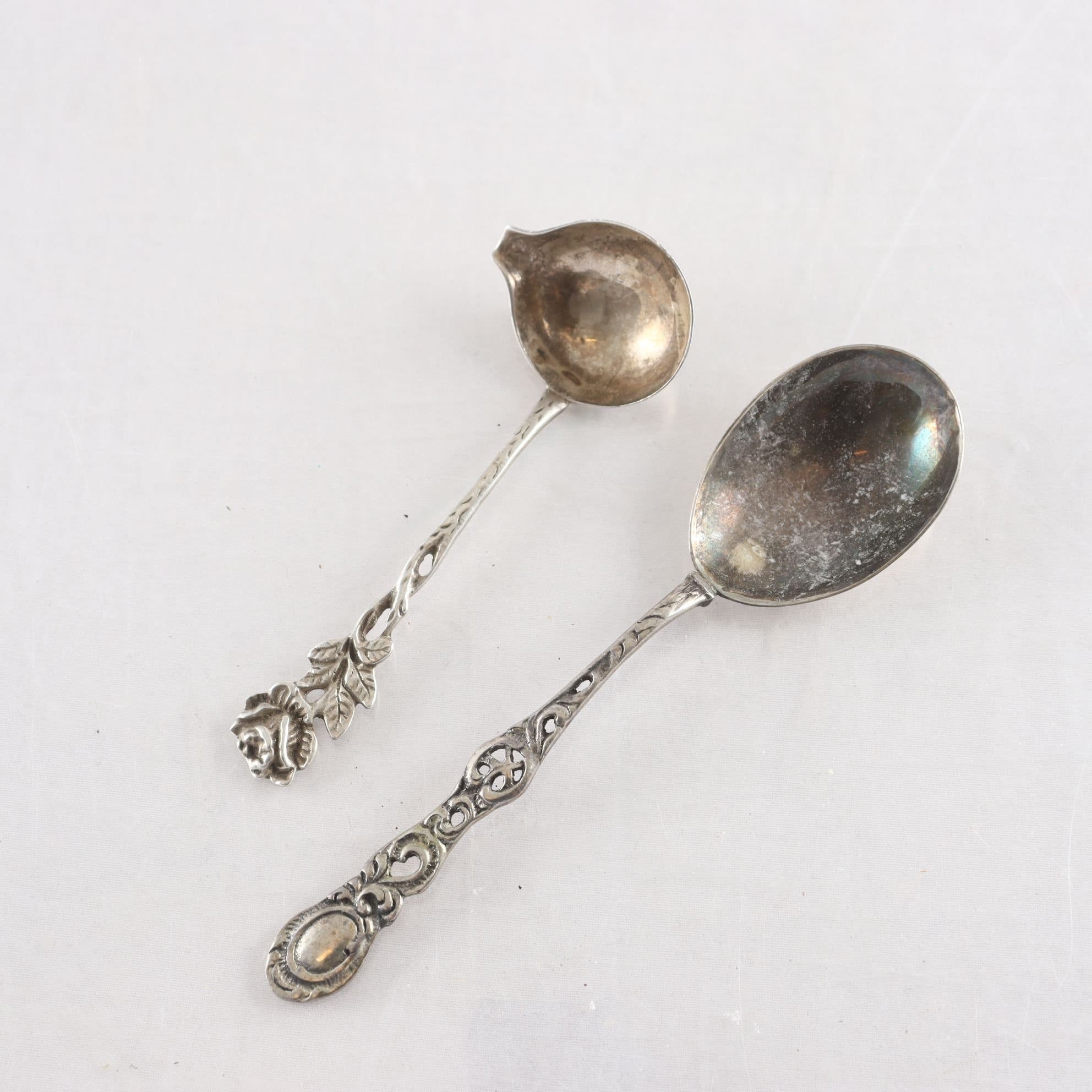 Silverbestick, silver, GEWE, år 1948,1972