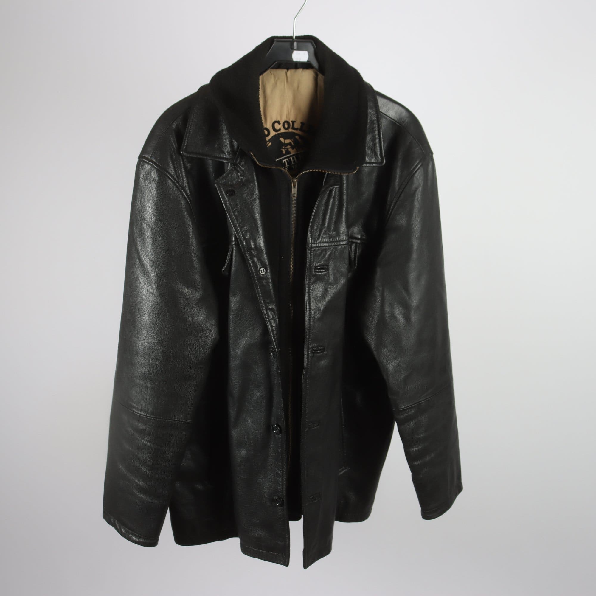 Skinnjacka, Apollo Collection x Molltan, svart, stl. 54.