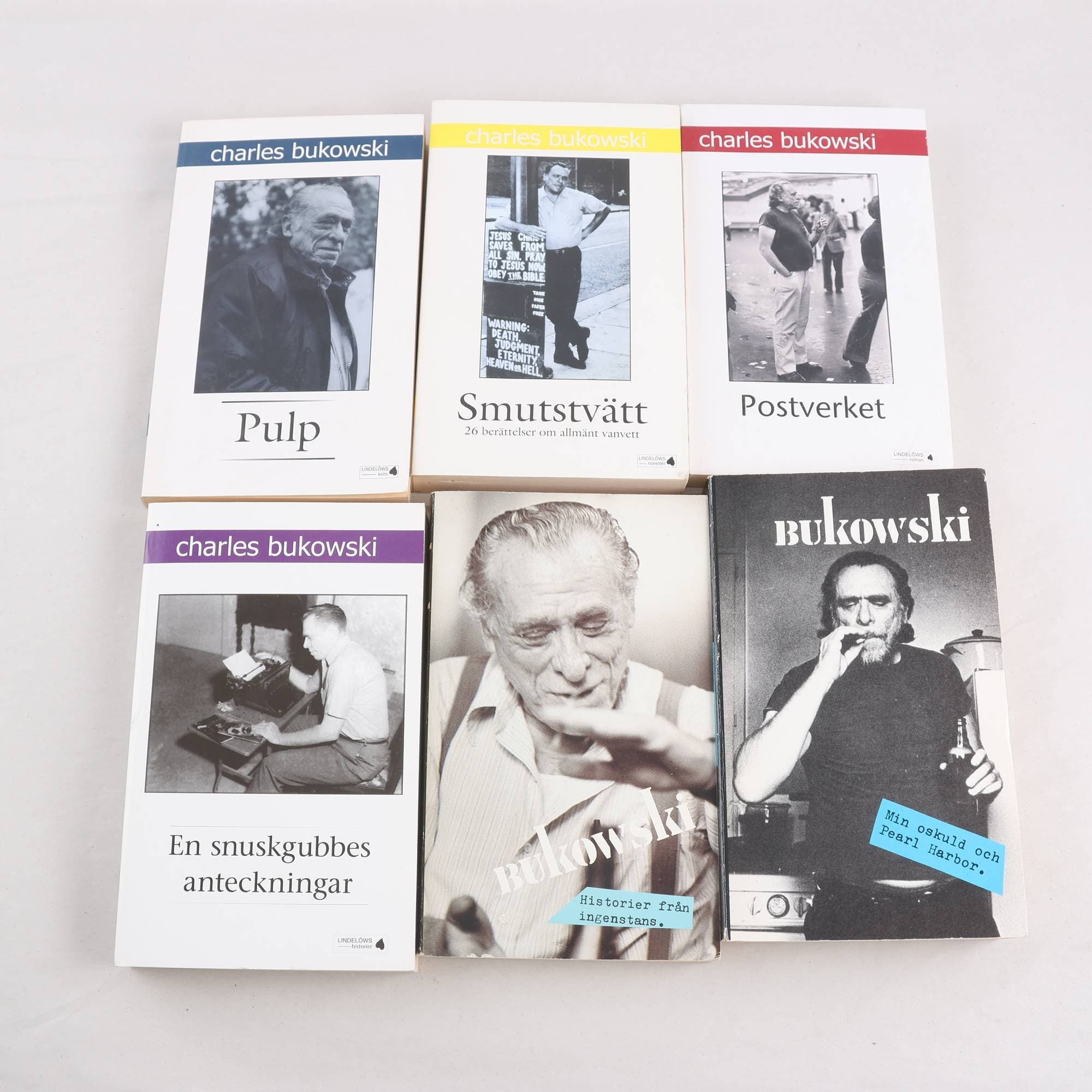 Charles Bukowski, bokpaket med 6 pocket
