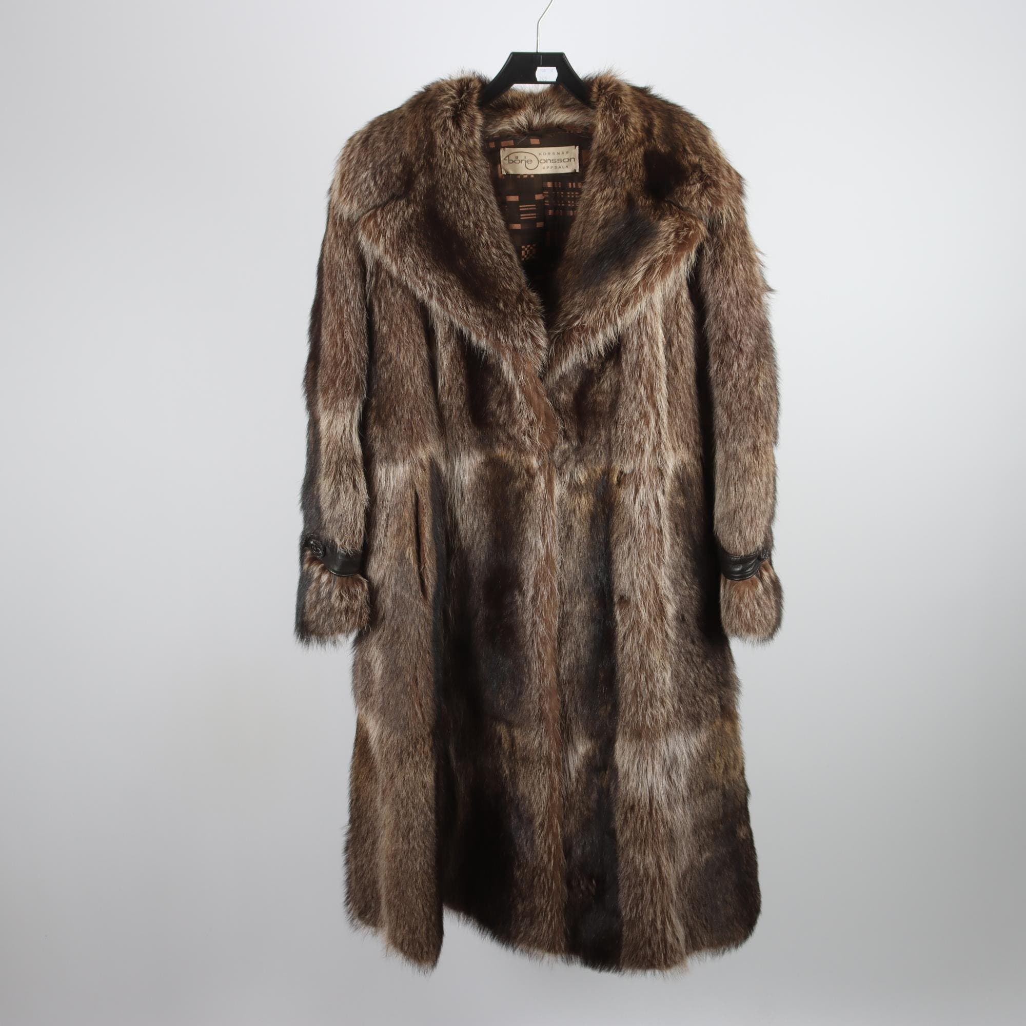 Päls, Körsnär Börje Jonsson, brun, beige, stl. ca. S.