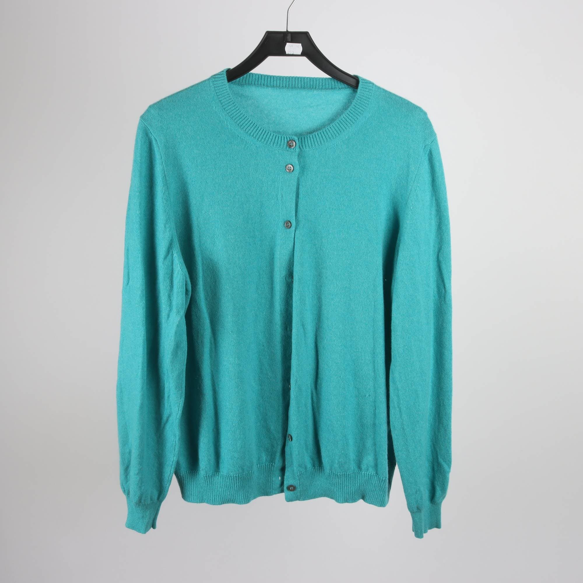 Kofta, Todd & Duncan, turkos, 100% cashmere, stl. XXL.