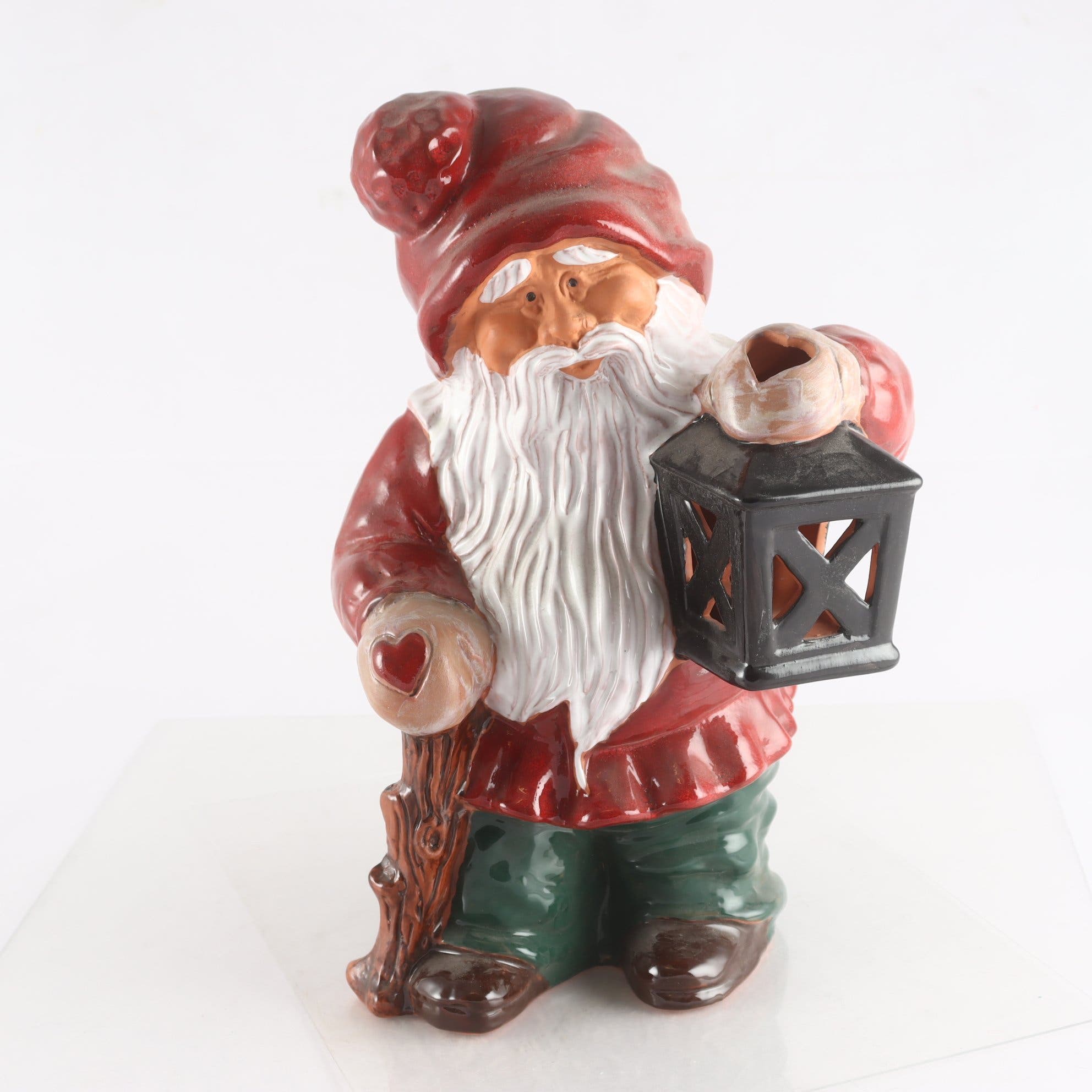 Figurin, ljuslykta, tomte, Gunilla Eriksson-Silverhjelm, Gabriel