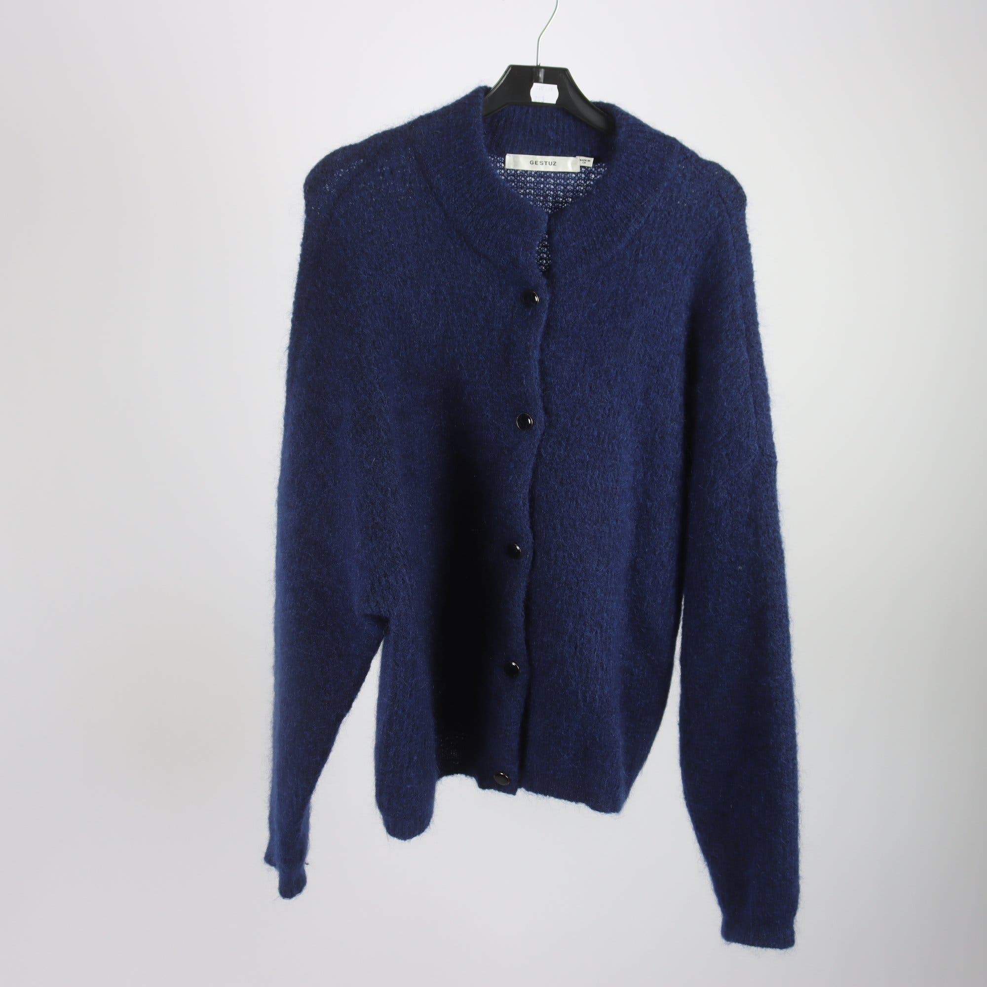 Kofta, Gestuz, blå, ull, mohair, stl. M.