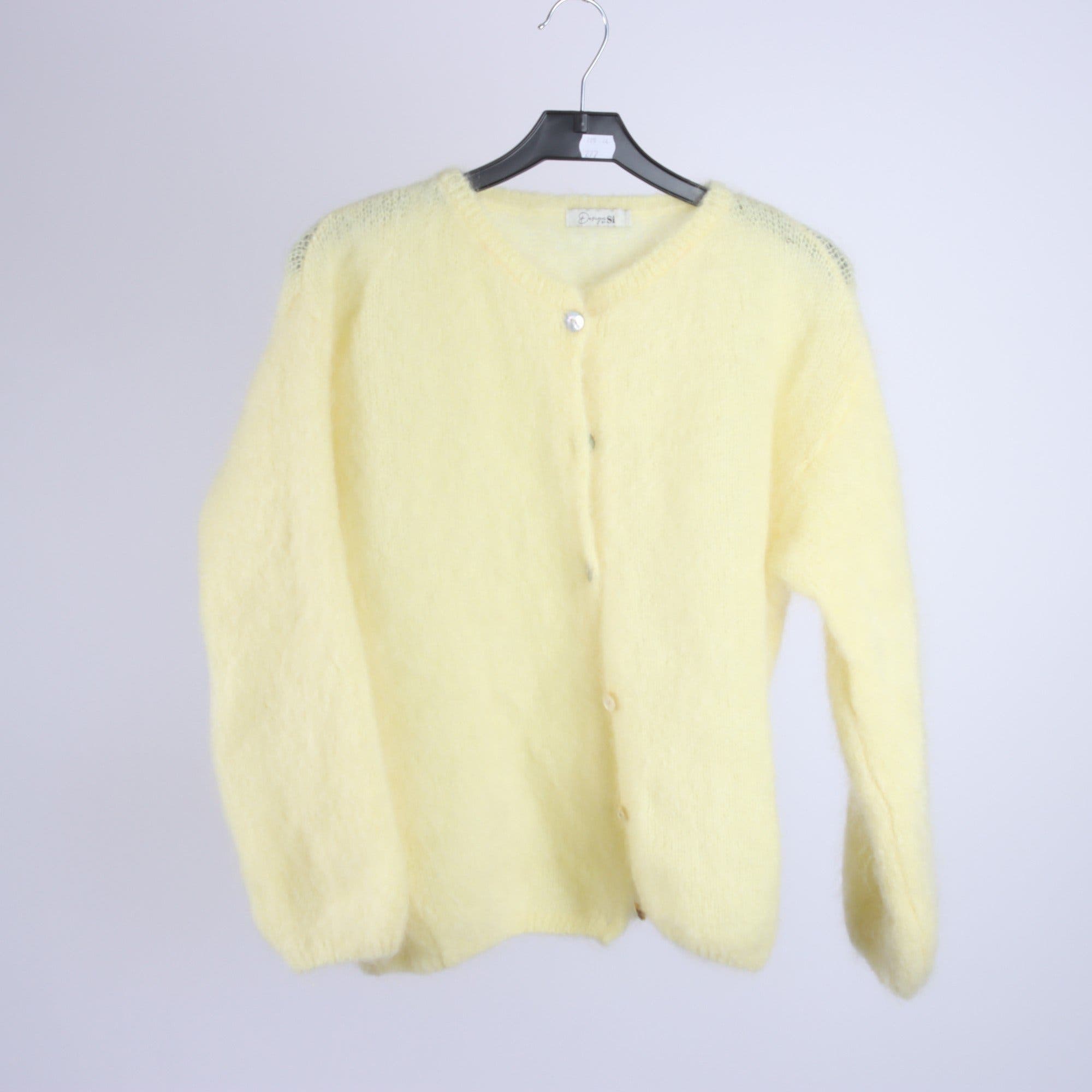 Kofta, Design by Si, gul, 80% kid mohair, stl. XS/S.
