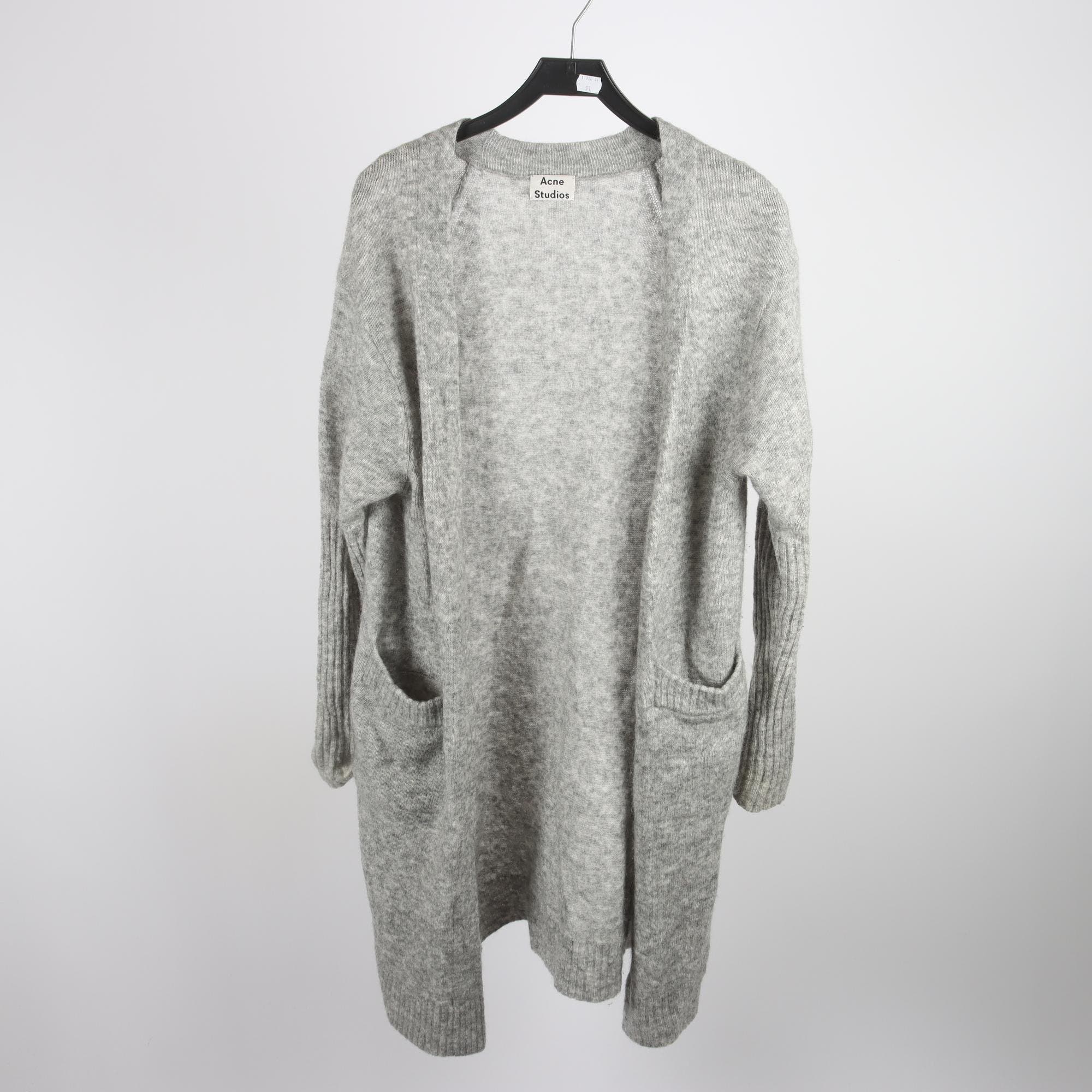 Kofta, Acne Studios, grå, mohair/ullblandning, stl. XXS