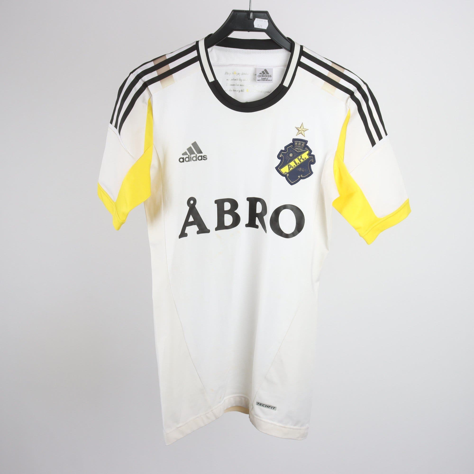 Sporttröja, Adidas, AIK, vit, gul, svart, stl. M