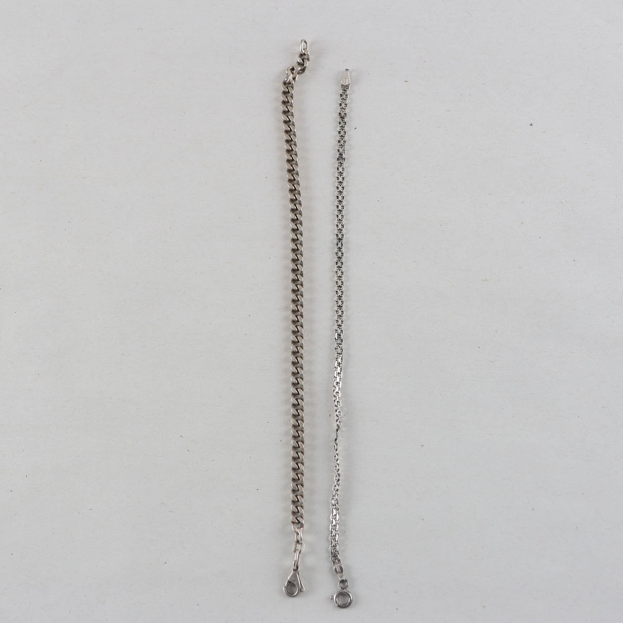 Armband, silver 925, manglade