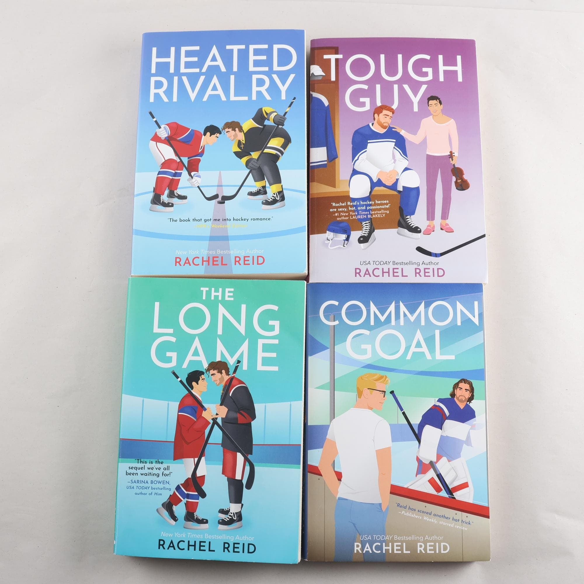 Bokpaket, Rachel Reid, Heated rivalry, Common goal, Tough guy, The long game