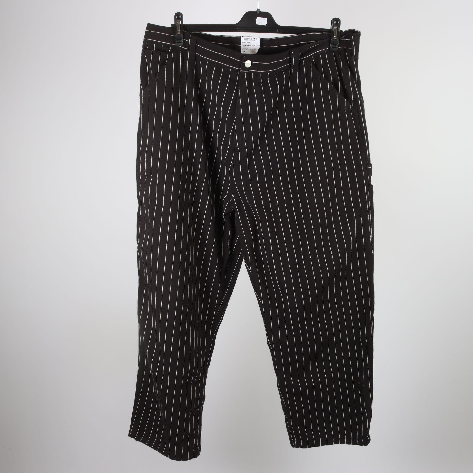 Byxor, Carhartt, svart, randig, stl. XXL.