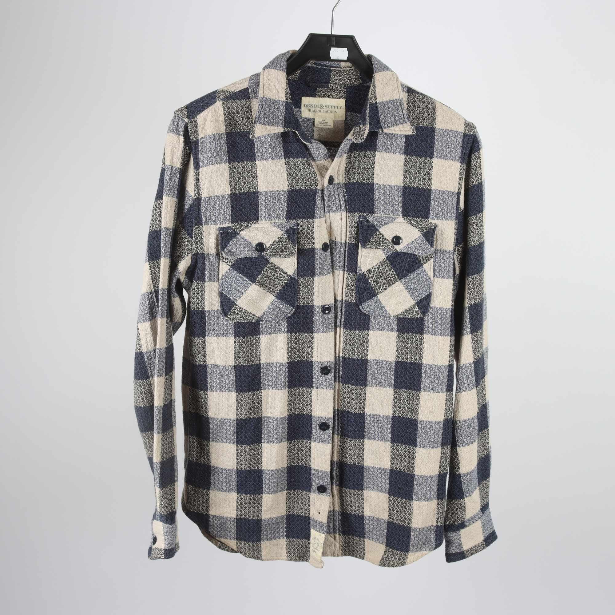 Skjorta, Denim & Supply, blå, benvis, rutig, stl. S.