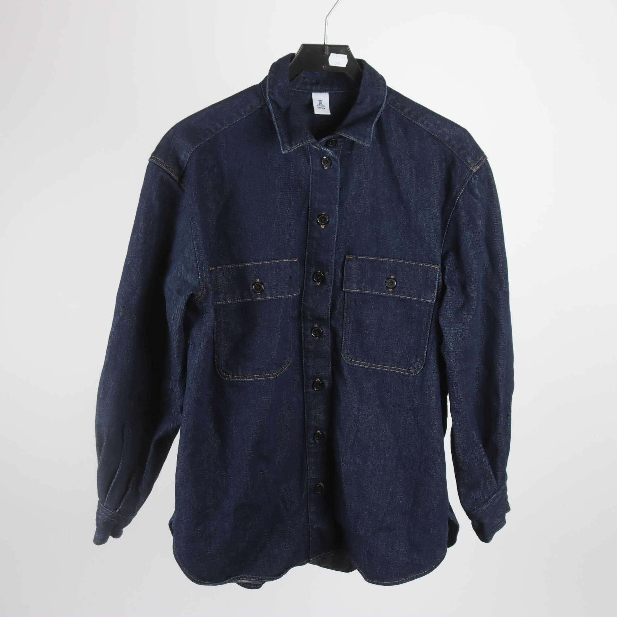 Jeansskjorta, H&M, blå, stl. S