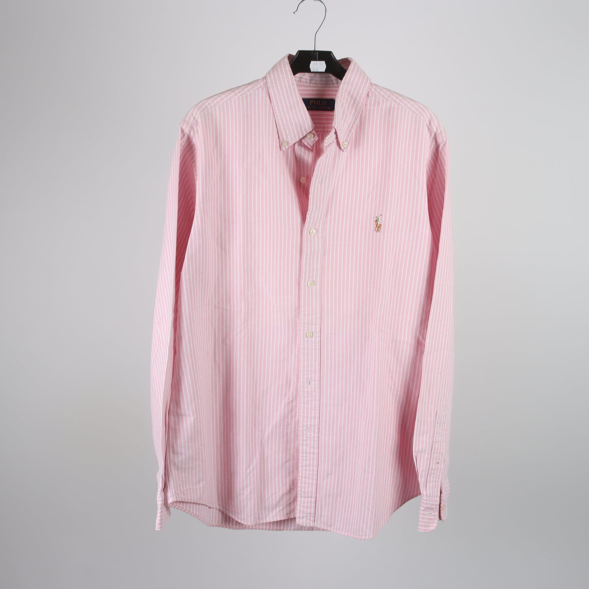 Skjorta, Polo Ralph Lauren, randig, vit, rosa, stl. L.