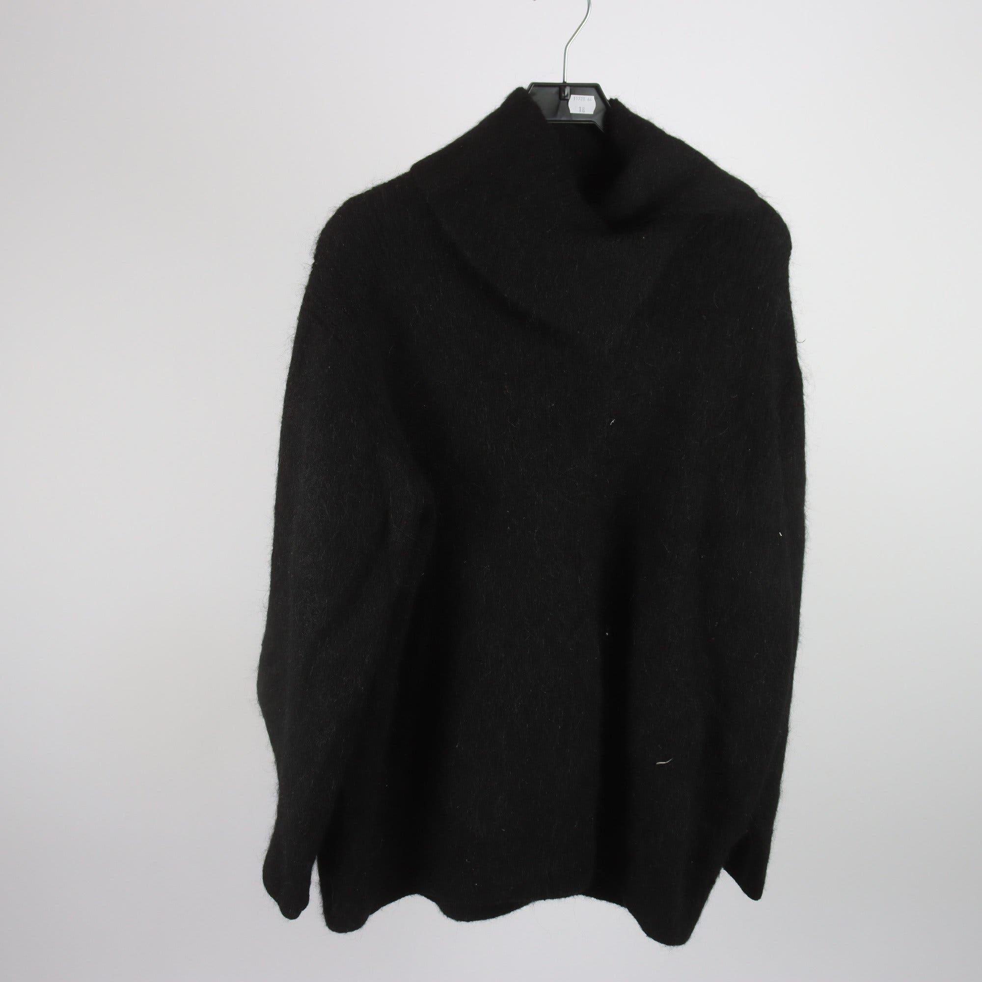 Tröja, H&M, svart, alpacka/ull blandning, stl. L