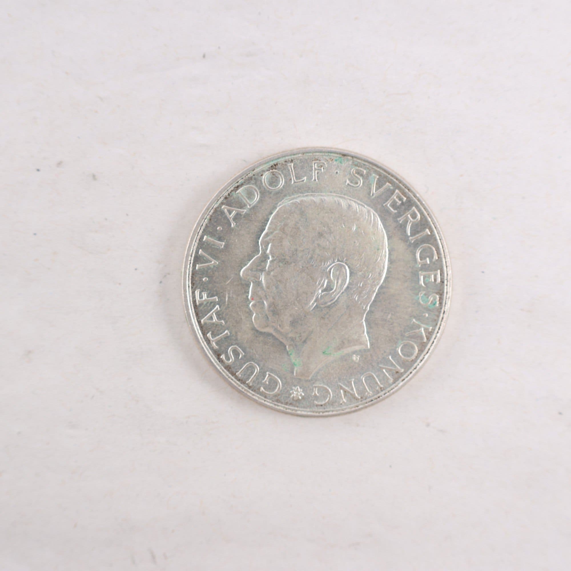 Jubileumsmynt, Gustaf VI Adolf, 10 kr, Silver 800/1000